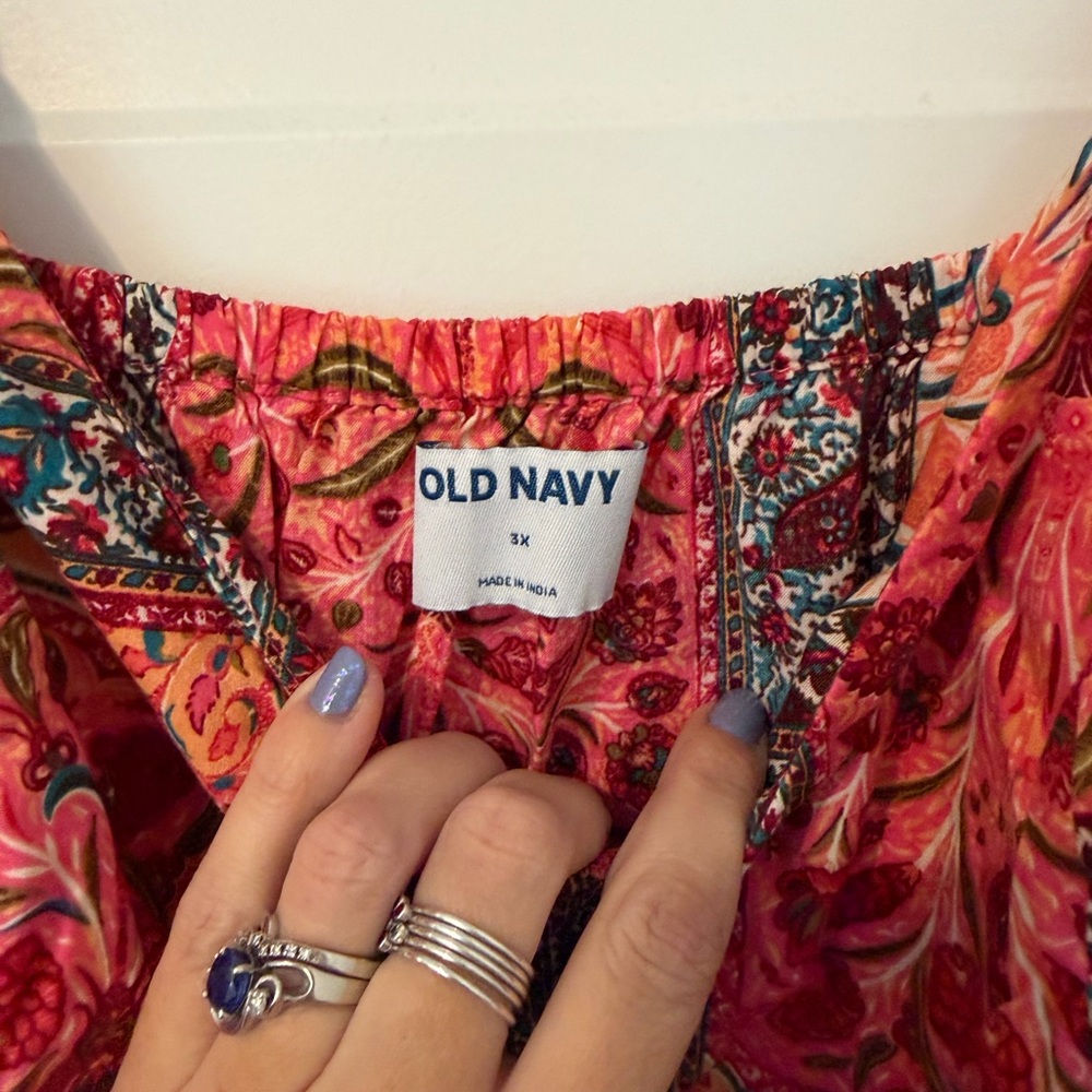 Old Navy Patchwork Patterned Midi Tank Dress - image 3